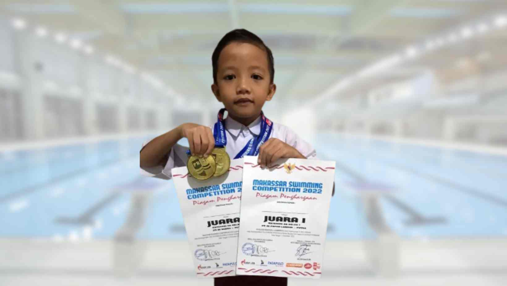 Kamil Raih Dua Medali di Lomba Renang Makassar Swimming 2022